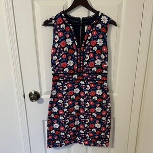 Kate Spade Navy Floral Mini Dress